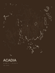 Acadia — Ink print in Atlas Dark