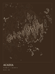 Acadia — Ink print in Atlas Dark