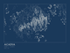 Acadia — Ink print in Blueprint Dark (landscape)