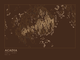 Acadia — Ink print in Desert Dark (landscape)