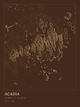Acadia — Ink print in Desert Dark