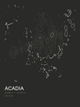 Acadia — Ink print in Ink Dark