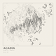 Acadia — Ink print in Ink Light (square)