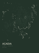 Acadia — Ink print in Ranger Dark