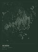 Acadia — Ink print in Ranger Dark