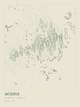 Acadia — Ink print in Ranger Light