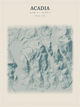 Acadia — Red Relief print in Graphite