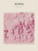 Acadia — Red Relief print in Rose & Stone