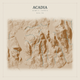 Acadia — Red Relief print in Saffron & Slate (square)