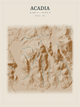 Acadia — Red Relief print in Saffron & Slate