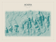 Acadia — Red Relief print in Alpine Teal (landscape)