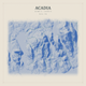 Acadia — Red Relief print in Ultramarine (square)
