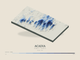 Acadia — Terrain Relief print in Ultramarine (landscape)