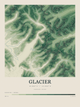 Glacier — Contour Colour print in Forest Floor