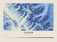Glacier — Contour Colour print in Ultramarine (landscape)