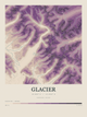 Glacier — Contour Colour print in Plum & Clay
