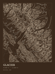 Glacier — Ink print in Atlas Dark