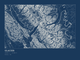 Glacier — Ink print in Blueprint Dark (landscape)