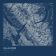 Glacier — Ink print in Blueprint Dark (square)