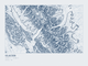 Glacier — Ink print in Blueprint Light (landscape)