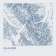 Glacier — Ink print in Blueprint Light (square)