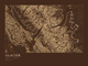 Glacier — Ink print in Desert Dark (landscape)