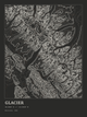 Glacier — Ink print in Ink Dark