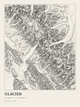 Glacier — Ink print in Ink Light