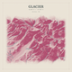 Glacier — Red Relief print in Rose & Stone (square)