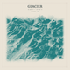 Glacier — Red Relief print in Alpine Teal (square)
