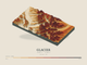 Glacier — Terrain Relief print in Ember & Ochre (landscape)