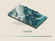 Glacier — Terrain Relief print in Fjord (landscape)