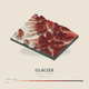Glacier — Terrain Relief print in Red Earth (square)