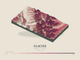 Glacier — Terrain Relief print in Rose & Stone (landscape)