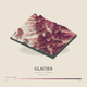 Glacier — Terrain Relief print in Rose & Stone (square)