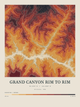 Grand Canyon Rim to Rim — Contour Colour print in Ember & Ochre