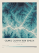 Grand Canyon Rim to Rim — Contour Colour print in Fjord
