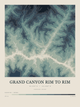 Grand Canyon Rim to Rim — Contour Colour print in Graphite