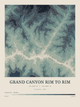 Grand Canyon Rim to Rim — Contour Colour print in Graphite
