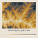 Grand Canyon Rim to Rim — Contour Colour print in Saffron & Slate (square)
