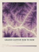 Grand Canyon Rim to Rim — Contour Colour print in Plum & Clay