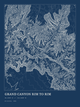 Grand Canyon Rim to Rim — Ink print in Blueprint Dark
