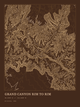 Grand Canyon Rim to Rim — Ink print in Desert Dark