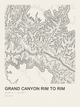 Grand Canyon Rim to Rim — Ink print in Ink Light