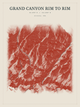 Grand Canyon Rim to Rim — Red Relief print in Ember & Ochre