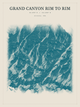 Grand Canyon Rim to Rim — Red Relief print in Fjord