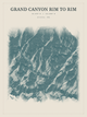 Grand Canyon Rim to Rim — Red Relief print in Graphite