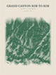 Grand Canyon Rim to Rim — Red Relief print in Forest Floor