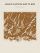 Grand Canyon Rim to Rim — Red Relief print in Saffron & Slate