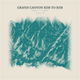 Grand Canyon Rim to Rim — Red Relief print in Alpine Teal (square)